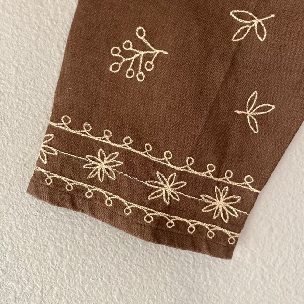 David Dart Collection Linen Buttoned Cardigan Tun… - image 6